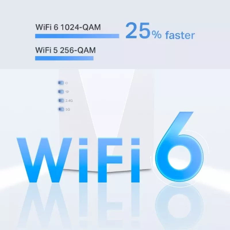 TP-Link RE600X AX1800 Wi-Fi 6 tīkla pastiprinātājs un piekļuves punkts