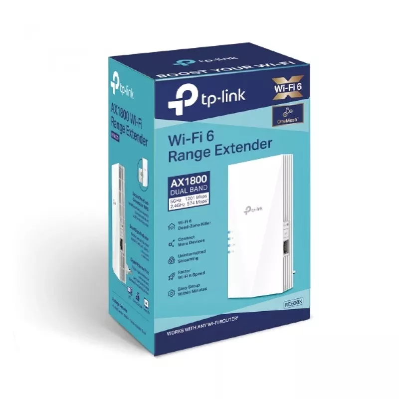 TP-Link RE600X AX1800 Wi-Fi 6 tīkla pastiprinātājs un piekļuves punkts