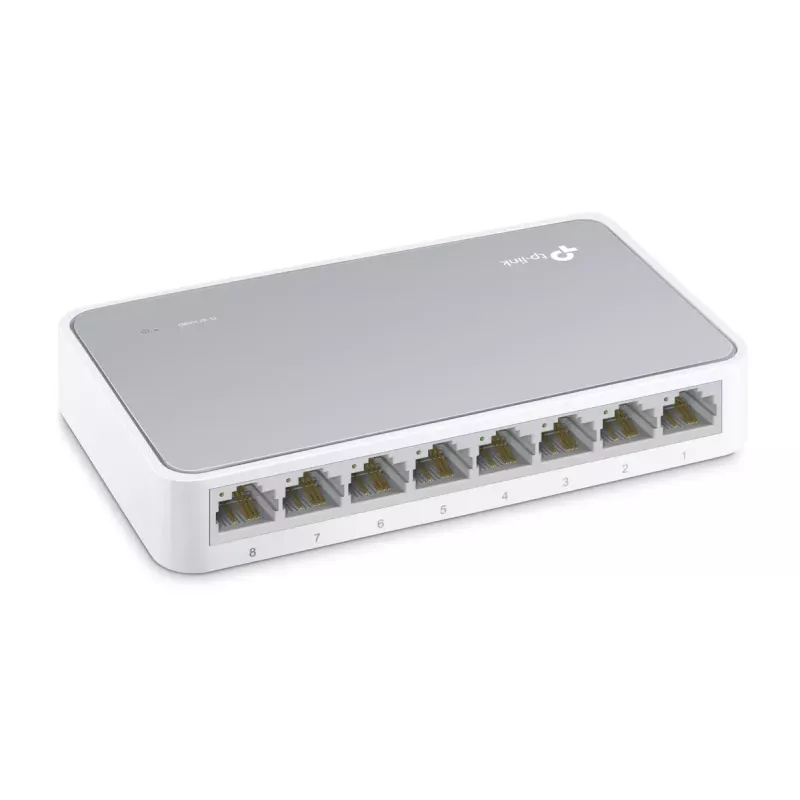 TP-Link TL-SF1008D Nenodrošināts Fast Ethernet (10/100) Balts