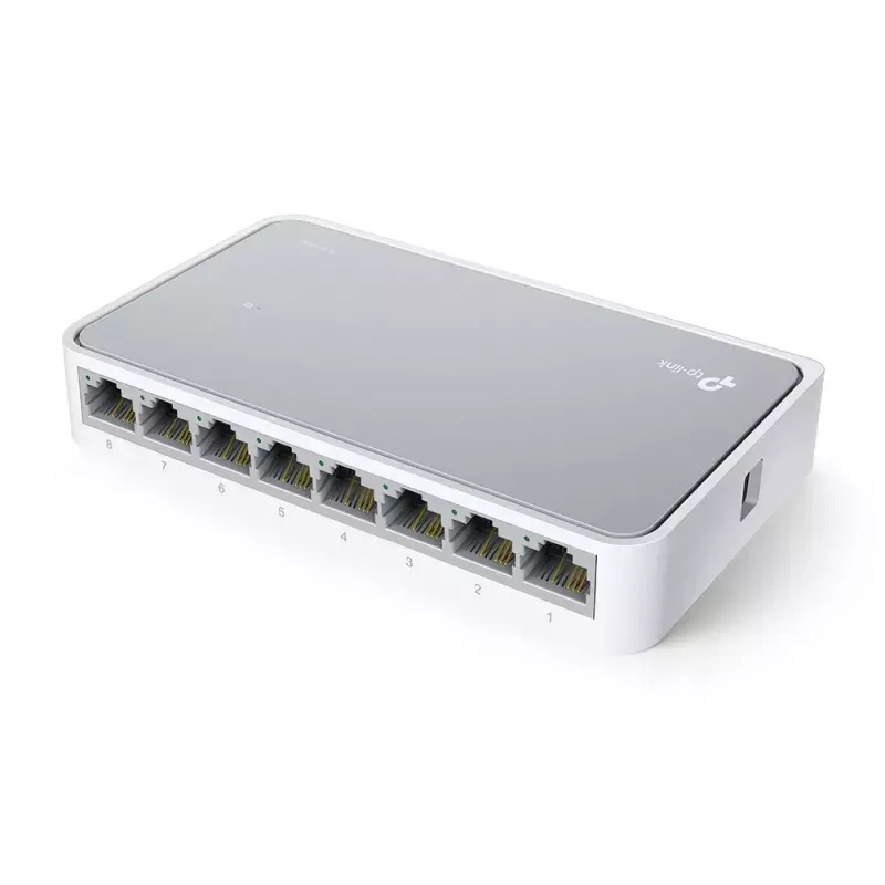 TP-Link TL-SF1008D Nenodrošināts Fast Ethernet (10/100) Balts