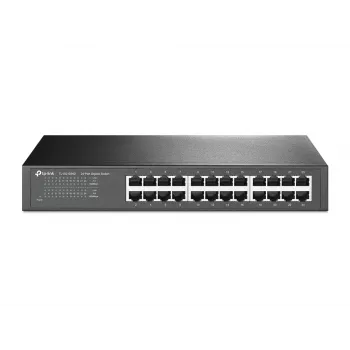 TP-Link TL-SG1024D 24-Portu Gigabit Ethernet tīkla slēdzis, nepārvaldāms, 10/100/1000, pilns duplekss, statīva montāža