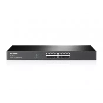 TP-Link 16-Portu 10/100Mbps Tīkla Slēdzis, Nepārvaldāms, Fast Ethernet (10/100), Rack montāža, 1U