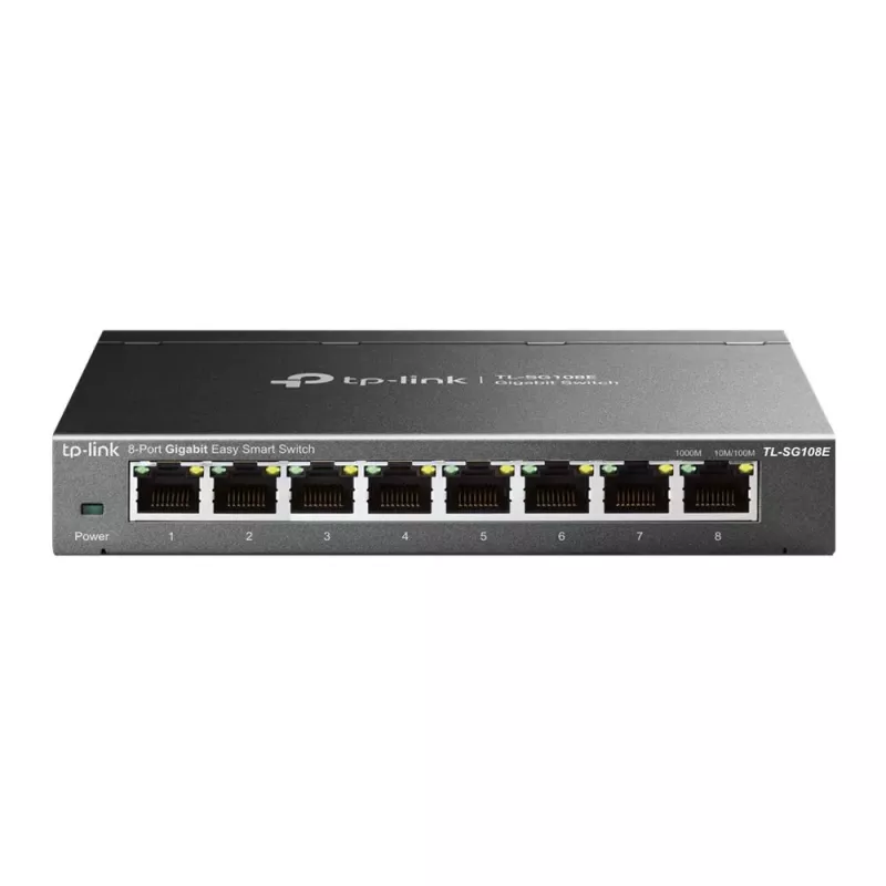 Pārvaldāms slēdzis TP-Link TL-SG108E 8 portu Gigabit Easy Smart Switch