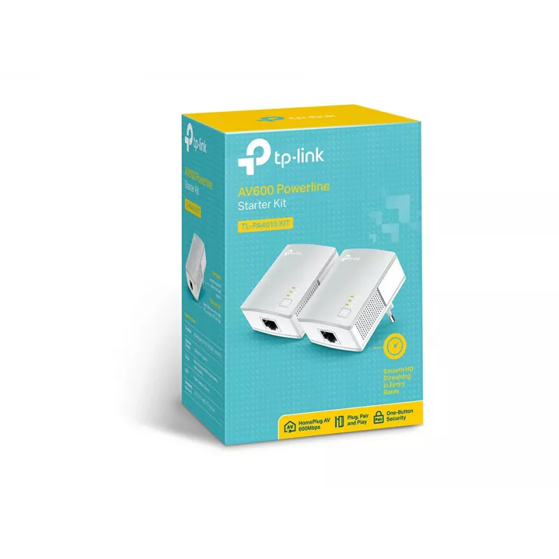 TP-Link TL-PA4010KIT Powerline komplekts 600 Mbit/s Balts 2 gab.