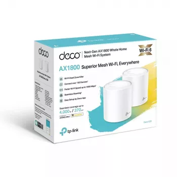 TP-Link Deco X20 AX1800 WiFi 6 Mesh sistēma, 2 vienību komplekts