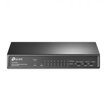 TP-Link TL-SF1009P 9-Portu 10/100Mbps Galda Slēdzis ar 8 PoE+ Portiem