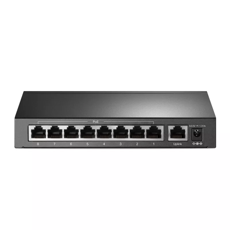 TP-Link TL-SF1009P 9-Portu 10/100Mbps Galda Slēdzis ar 8 PoE+ Portiem