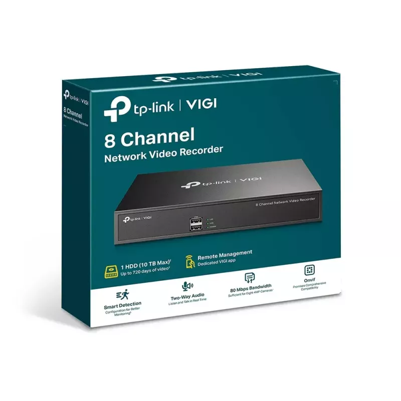 TP-LINK VIGI 8 kanālu tīkla video ierakstītājs