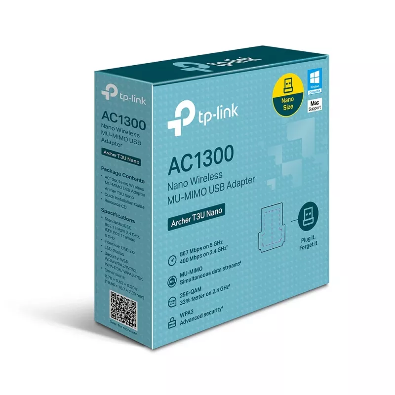TP-Link Archer T3U Nano AC1300 Nano USB Wi-Fi adapter
