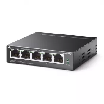 TP-Link 5-Portu 10/100Mbps galda PoE slēdzis ar 4 PoE portiem, nemanāžēts