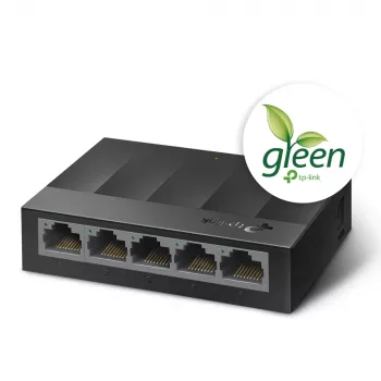 TP-Link LS1005G 5 portu Gigabit Ethernet tīkla slēdzis, nepārvaldāms, sienas montāža