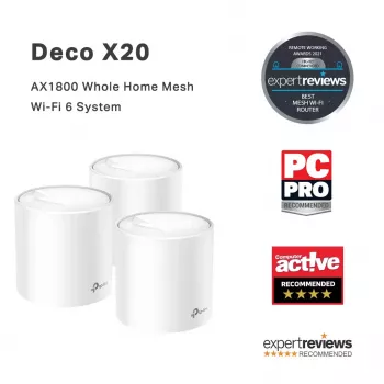 TP-Link Deco X20 AX1800 Wi-Fi 6 Mesh sistēma, 3 komplekts