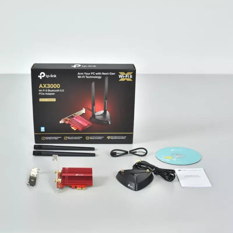 PCIe Adapter TP-Link Archer TX3000E AX3000 Wi-Fi 6 Bluetooth 5.0