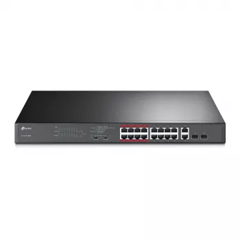 TP-Link 16-Port 10/100Mbps + 2-Port Gigabit Nepārvaldāms PoE Slēdzis