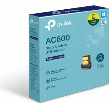 TP-Link Archer T2U Nano USB WiFi adapteris - AC600, 2.4/5 GHz, divu joslu