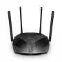 Galda maršrutētājs MERCUSYS MR80X — divu joslu Wi‑Fi 6 (802.11ax), 3000 Mbps, 4 ārējās antenas, 3 Gigabit LAN porti