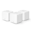 MESH sistēma MERCUSYS Halo H60X (3-pack) — Divjoslu Wi‑Fi 6, līdz 1500 Mbps, pārklājums 550 m², 2× LAN porti