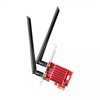 Iekšējā WLAN/Bluetooth PCIe tīkla karte Cudy WE3000S — Tri-band 2.4/5/6 GHz, Intel AX210, Bluetooth 5.2, 2400 Mbps, Full-height/Low-profile