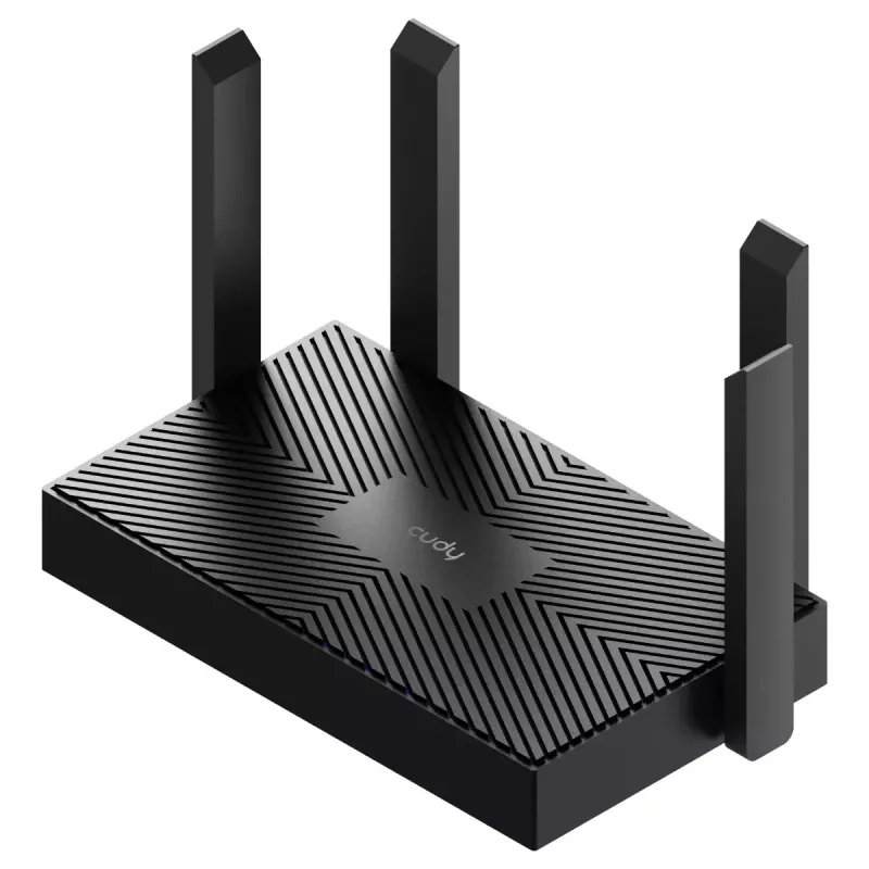 Galda maršrutētājs Cudy WR1500 — divu joslu (2,4/5 GHz), Wi‑Fi 6/4, 4x Gigabit LAN, MU‑MIMO, ārējās antenas