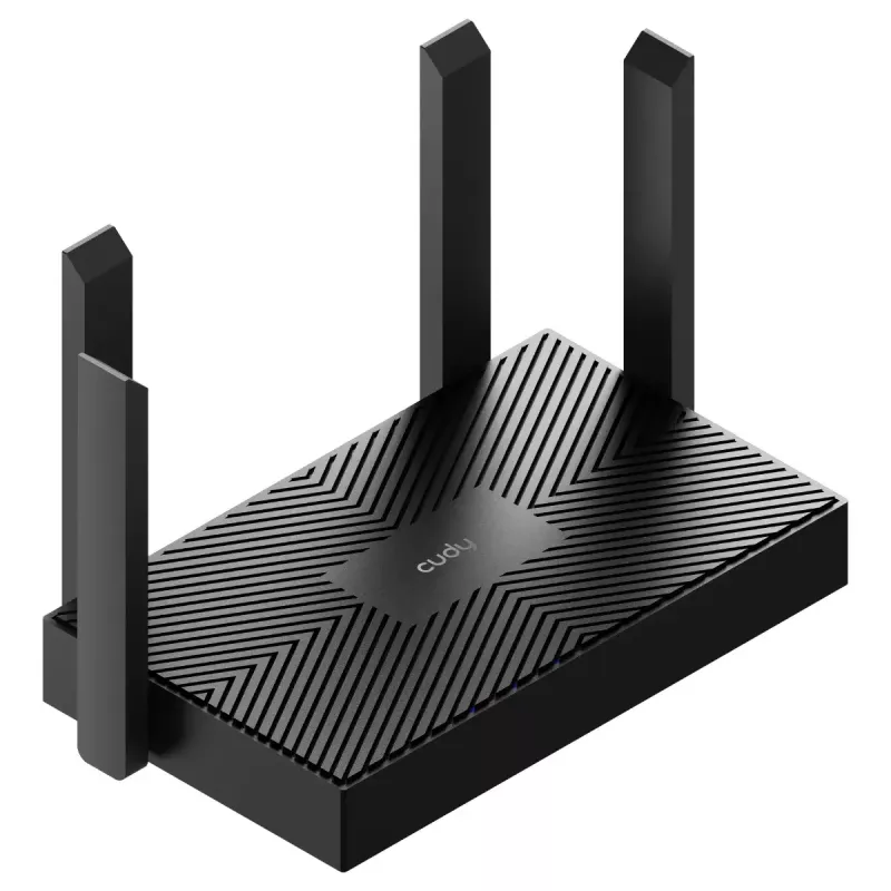 Galda maršrutētājs Cudy WR1500 — divu joslu (2,4/5 GHz), Wi‑Fi 6/4, 4x Gigabit LAN, MU‑MIMO, ārējās antenas