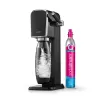 Sodas ražotājs SodaStream ART Black Steel 1L oglekļa dioksīda balons 60L