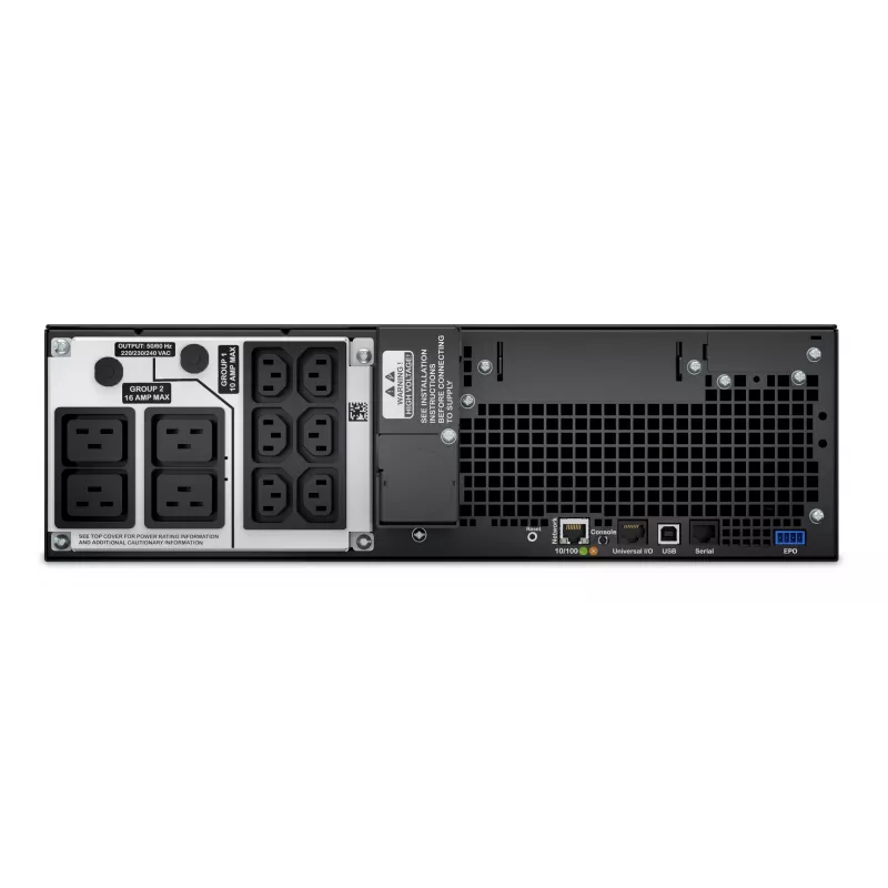 APC Smart-UPS On-Line SRT5KRMXLI - 5000VA, 6x C13, 4x C19 izeja, statīvā montējams, iebūvēts NMC