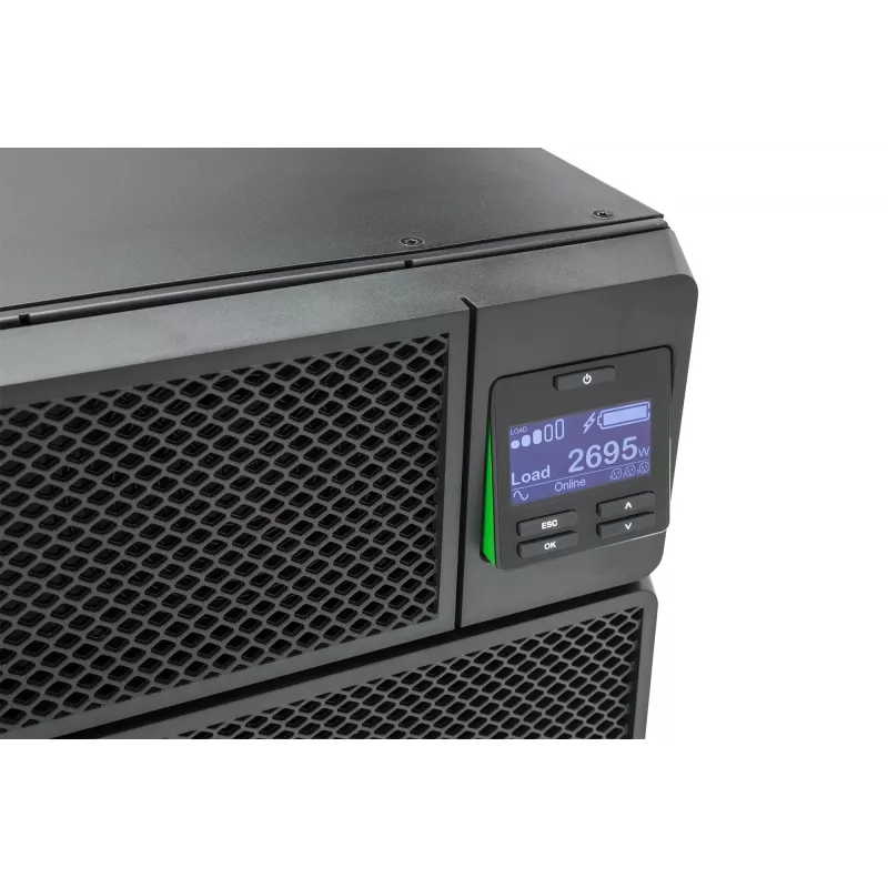 APC Smart-UPS On-Line SRT5KRMXLI - 5000VA, 6x C13, 4x C19 izeja, statīvā montējams, iebūvēts NMC