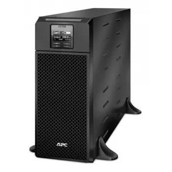 APC Smart-UPS On-Line, 6kVA/6kW, Torņa, 230V, 6x C13+4x C19 IEC kontaktligzdas, Tīkla karte+SmartSlot, Pagarināts darbības laiks, Bez sliežu komplekta