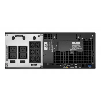 APC Smart-UPS On-Line SRT6KRMXLI - 6kW/VA, 6x C13 + 4x C19 + cietvadu 1 fāzes izeja, plauktā montējams, iebūvēta tīkla karte
