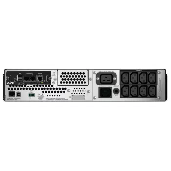 APC Smart-UPS SMT2200RMI2UNC, 2200VA, 2U, 8x IEC C13 + 2x IEC C19, tīkla karte, AVR, LCD