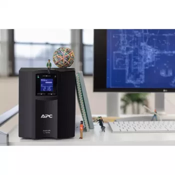 APC Smart-UPS C 1000VA line-interactive torņa UPS, 230V, 8x IEC C13, AVR, grafiskais LCD