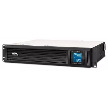 APC Smart-UPS C, Line Interactive, 1500VA, Rackmount 2U, 230V, 4x IEC C13 izejas, SmartConnect ports, USB un Serial komunikācija, AVR, Grafiskais LCD