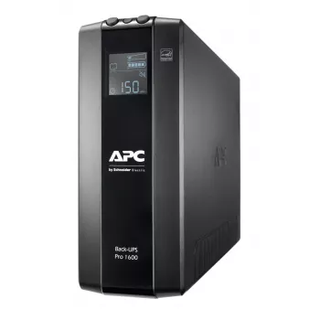 APC Back-UPS Pro 1600VA/960W, tornis, 230V, 8x IEC C13, AVR, LCD, lietotāja nomaināms akumulators