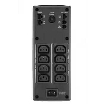 APC Back-UPS Pro 1600VA/960W, tornis, 230V, 8x IEC C13, AVR, LCD, lietotāja nomaināms akumulators