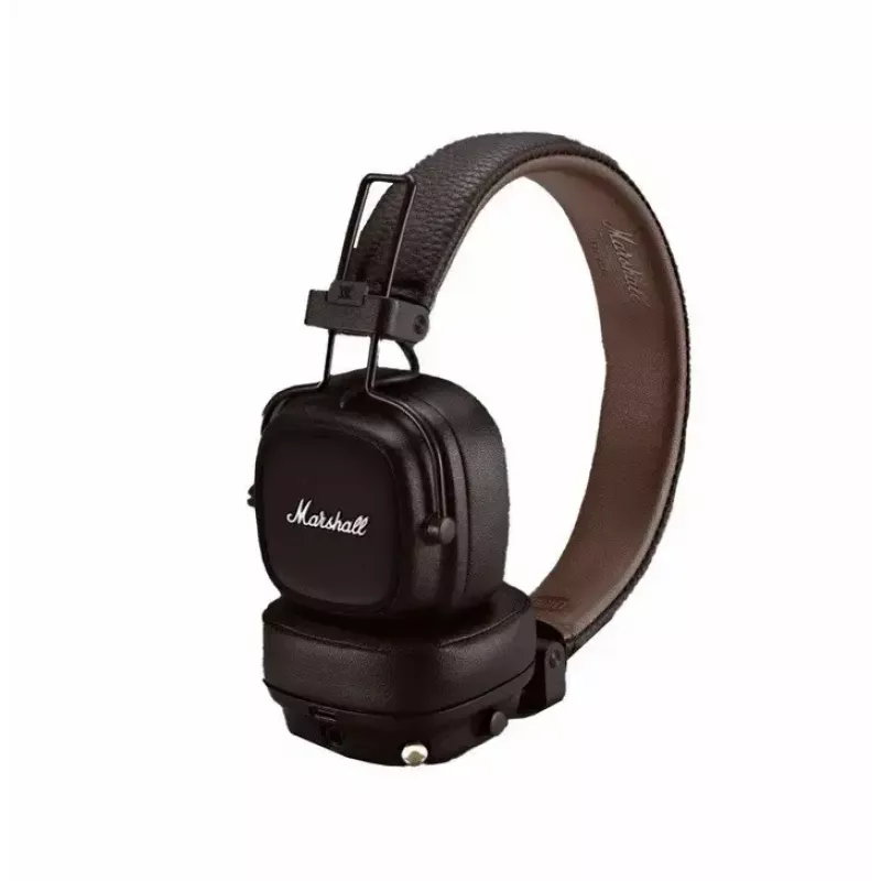 Marshall Major V austiņas ar Bluetooth, Bluetooth 5.3, 100 h akumulators, 3,5 mm, 32 Ω, brūnas
