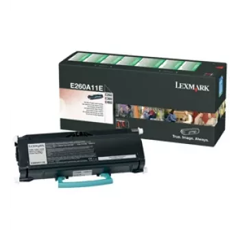 Tonera kasetne Lexmark E260A11E 3000 lpp Melna