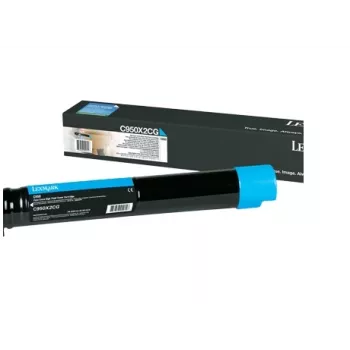 Tonera kasetne Lexmark C950X2CG 20000 lpp Ciāna