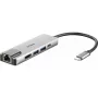 D-Link 5-in-1 USB-C centrmezgls ar HDMI/Ethernet un Power Delivery