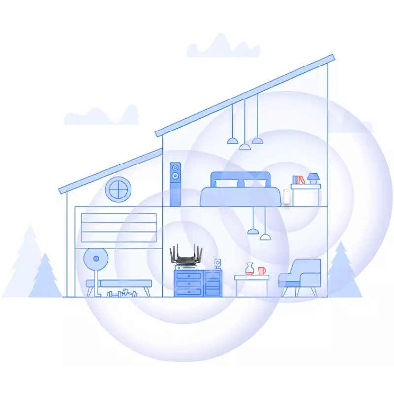 D-Link AX1800 Wi-Fi 6 tīkla pastiprinātājs, balts, 100/1000 Mbit/s