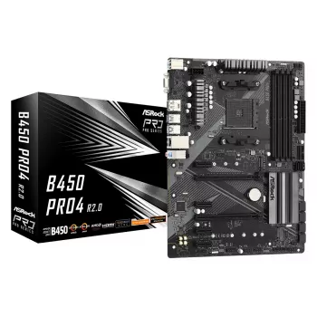 Mātesplate ASRock B450 PRO4 R2.0 AMD B450 Socket AM4 ATX