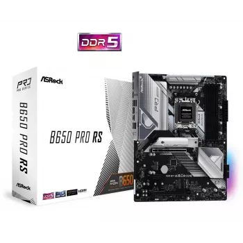 Mātesplate ASRock B650 Pro RS — ATX, Socket AM5, AMD B650, DDR5, 4 DIMM, 128 GB, 2.5Gb LAN, 1x M.2, HDMI, DisplayPort