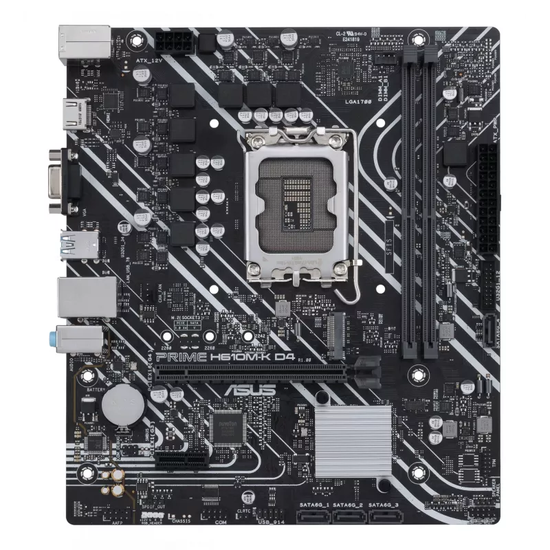 ASUS PRIME H610M-K D4 Intel H610 LGA 1700 micro ATX mātesplate