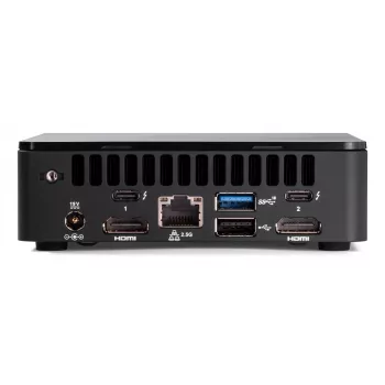 Mini PC bezoperētājsistēmas ASUS NUC 12 Pro Slim Kit RNUC12WSKI700002I — Intel Core i7-1260P, atbalsta 64 GB DDR4, 2x M.2 SSD, Wi‑Fi 6E, Thunderbolt 4