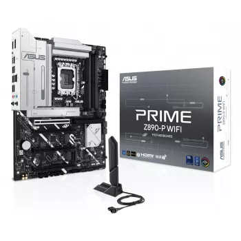 Mātesplate ASUS PRIME Z890-P WIFI Intel Z890 LGA 1851 ATX, DDR5, 4x DIMM, 4x M.2, Wi-Fi 7, 2.5Gb LAN