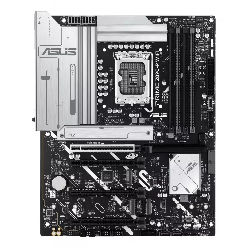 Mātesplate ASUS PRIME Z890-P WIFI Intel Z890 LGA 1851 ATX, DDR5, 4x DIMM, 4x M.2, Wi-Fi 7, 2.5Gb LAN