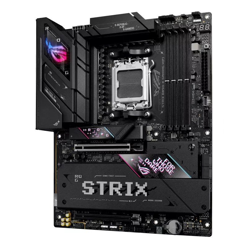 Datora mātesplate ASUS ROG STRIX B850-E GAMING WIFI AMD B850 AM5, ATX, DDR5, Wi-Fi 7, 5Gb LAN