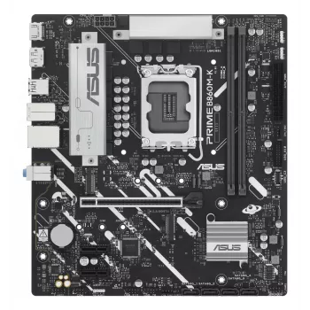 Mātesplate ASUS PRIME B860M-K — Intel B860, LGA 1851, micro ATX, DDR5, 2x M.2, 2 DIMM, 2.5Gb LAN