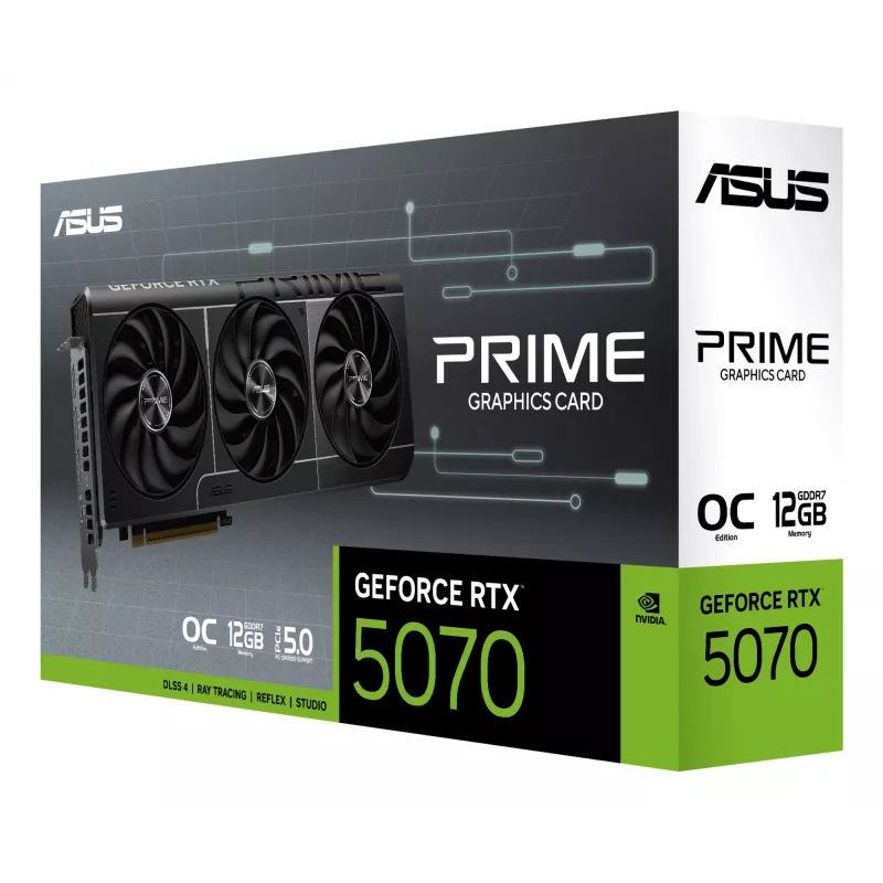 ASUS Prime GeForce RTX 5070 OC 12GB GDDR7 videokarte