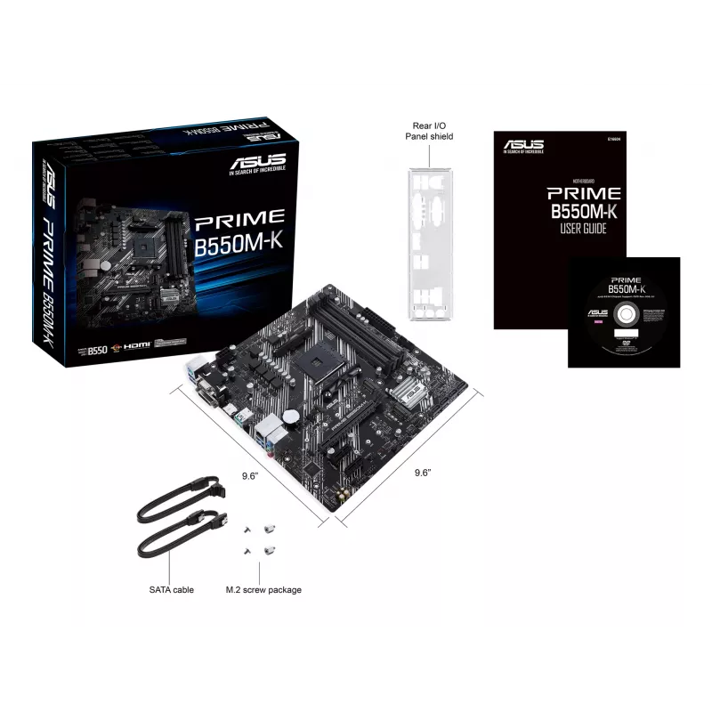 Mātesplate ASUS PRIME B550M-K AMD B550 Socket AM4 micro ATX