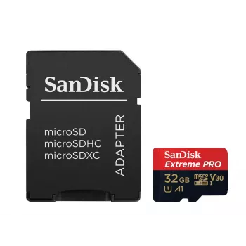 SanDisk Extreme Pro 32GB MicroSDHC UHS-I Class 10 atmiņas karte SDSQXCG-032G-GN6MA